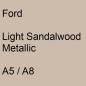 Preview: Ford, Light Sandalwood Metallic, A5 / A8.